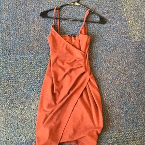 burnt orange dress